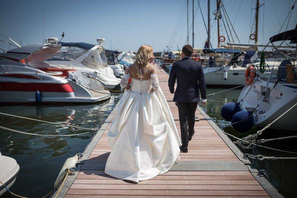 Rochie de mireasa VERA SPOSA ,organza si dantela, stare impecabila