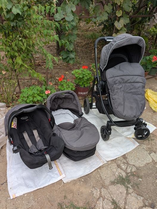 Carucior graco evo 3 in 1 trylogy gri