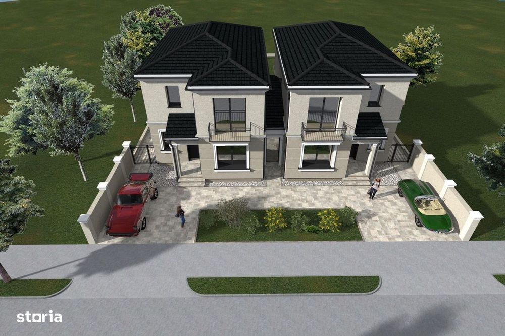 Duplex modern cu 5 camere despartit prin camera tehnica I Mosnita Noua