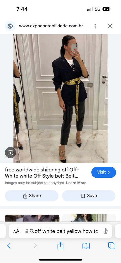 OFF-WHITE 100% оригинален колан