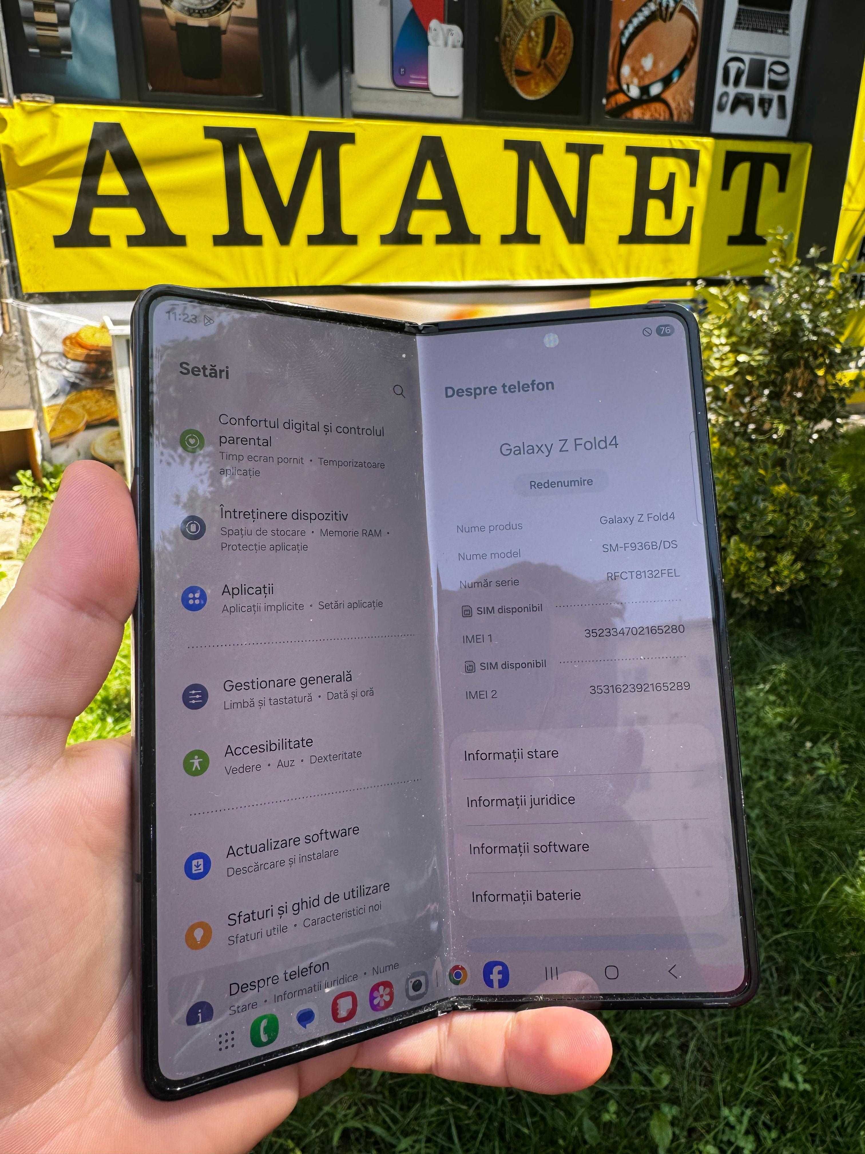 Samsung Galaxy Z Fold 4 / 12GB RAM / 256GB - Functioneaza Impecabil