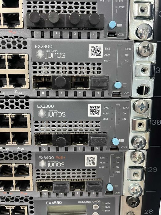 Juniper Switch EX2200 / EX3400 / EX4550 / EX2300 / EX4550 и SRX340