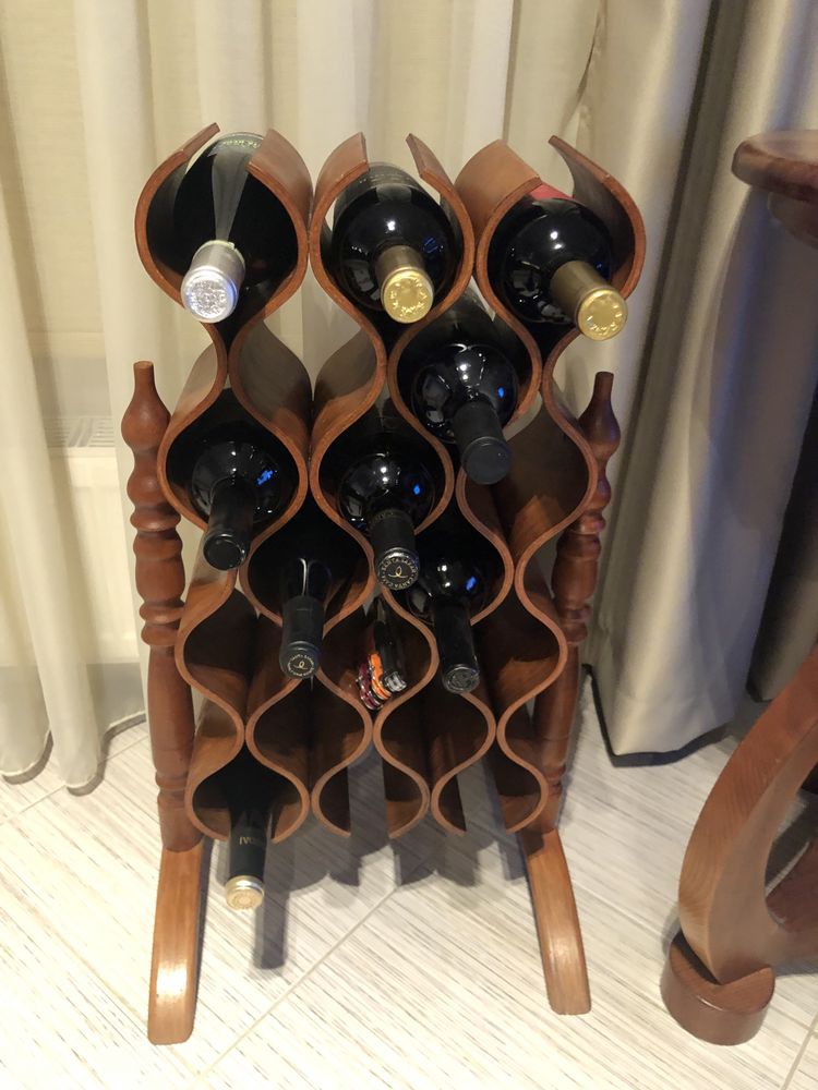 Дизайнерска стойка за вино Legnoart Bottle Rack