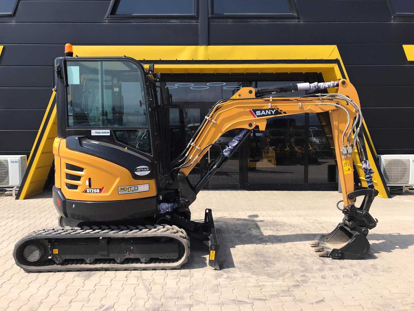 Мини багер Sany SY26 2700кг ПОД НАЕМ от Рентекс