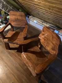 Set maramureșean rustic masa cu 4 scaune