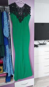 Rochie verde lungă