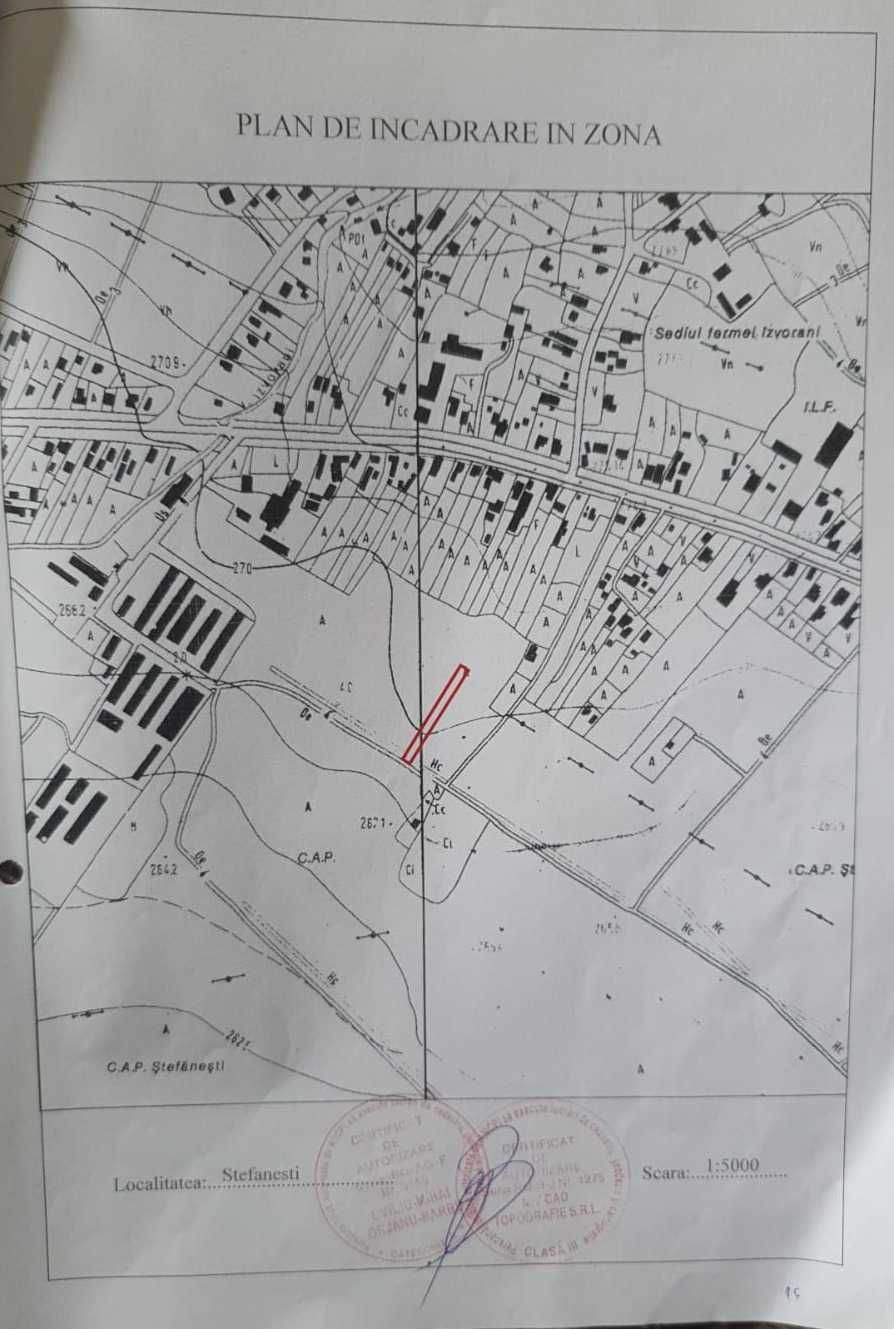 Vand teren Stefanesti Arges Aleea Linistii FN 1182mp intravilan