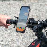 Стабилна стойка за телефон с гумирани ушички за колело или мотор