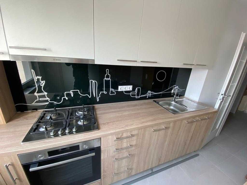 Sticla colorata printata brau antistropi contrablat backsplash