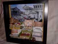 tablou 3D diorama Roma antica cu figurine soldati romani 6mm