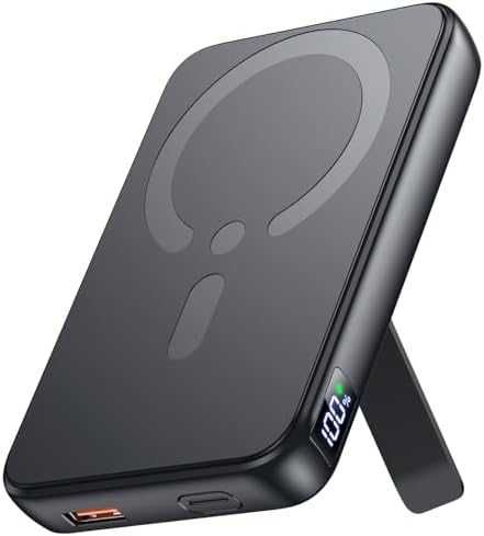 Нов Магнитна Power Bank 12000mAh за iPhone 12–17 USB-C бързо зареждане