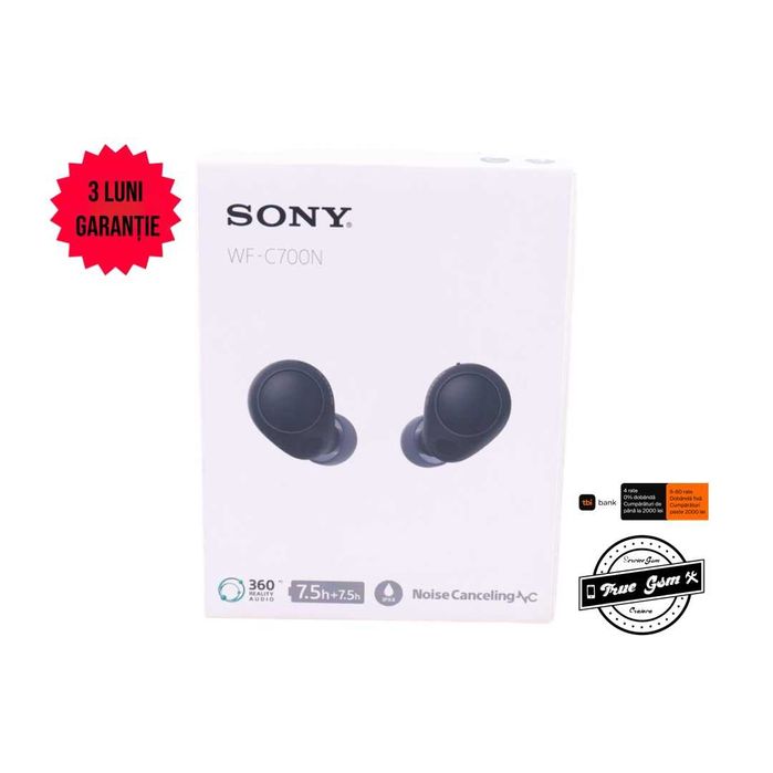 Căști Sony WF-C700N Black | TrueGSM