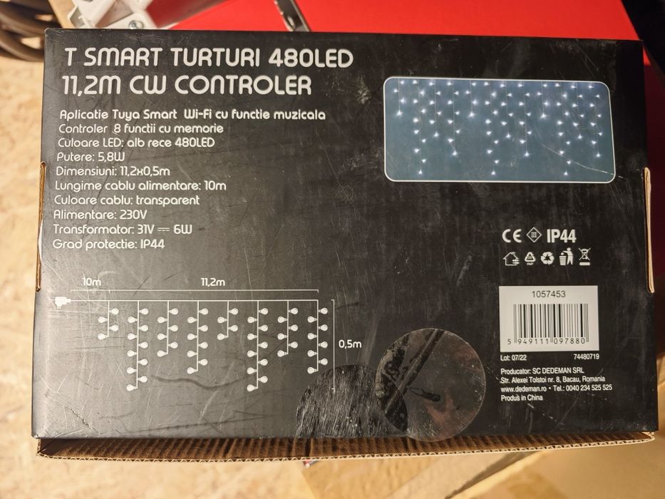 Ghirlandă țurțuri - 480 led