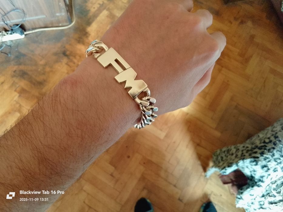 Дизайнерска Сребърна Гривна-110грама.