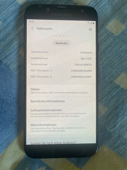 Samsung J7 SM- J730F