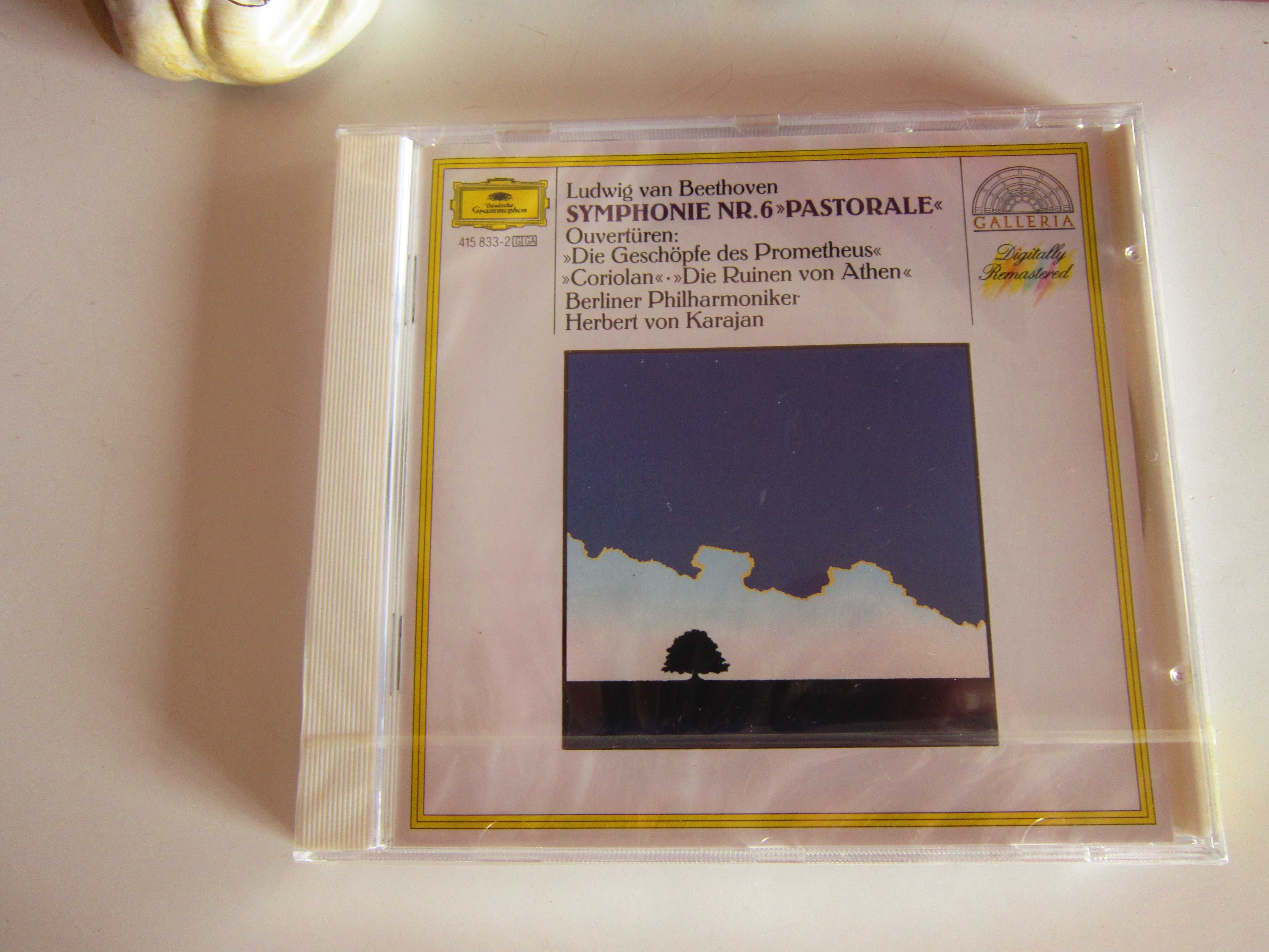 cd Beethoven -Symphony 6 "Pastoral"&Overtures Herbert von Karajan 1987