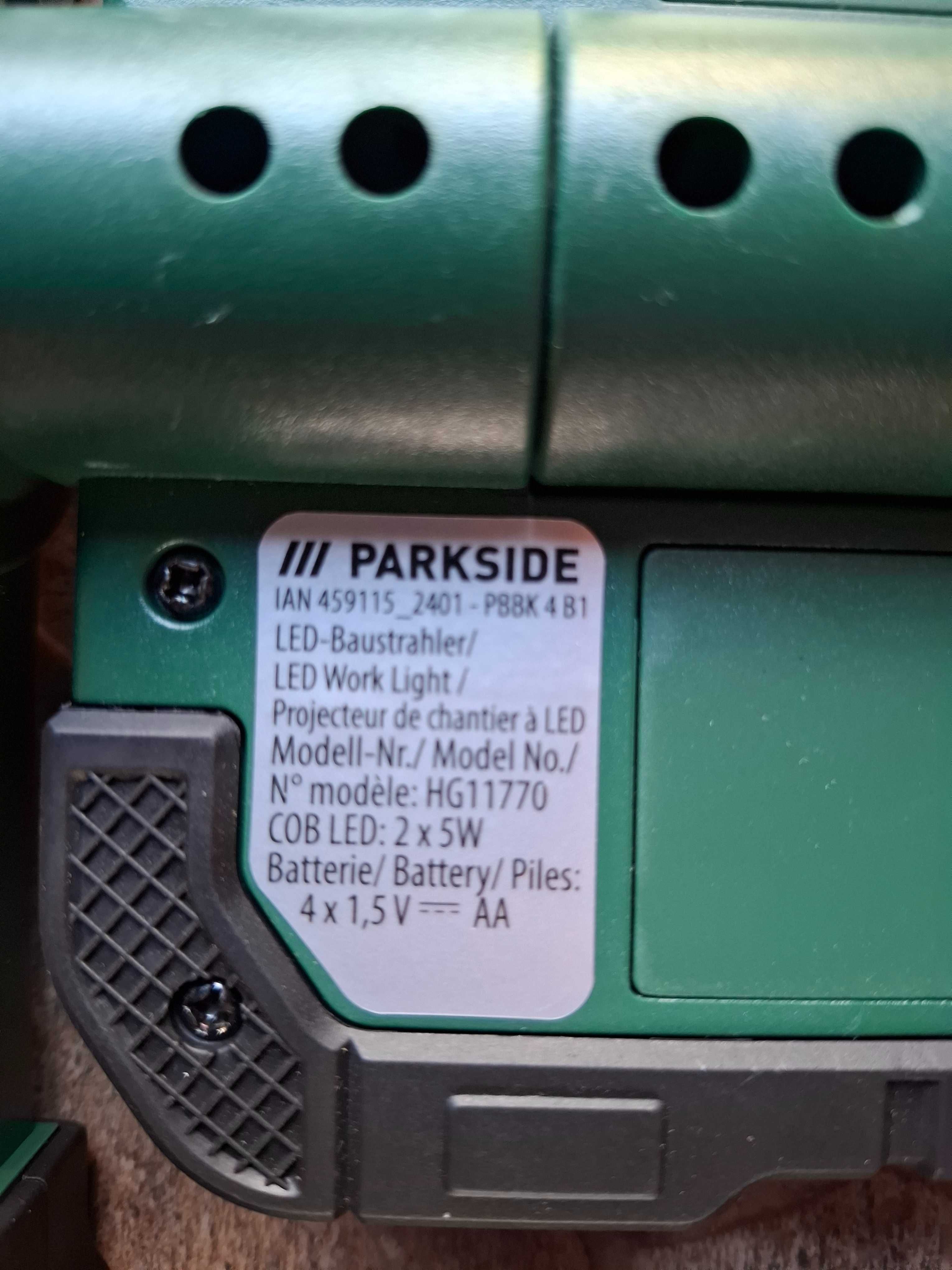 Parkside прожектор на батерии-700 Lm