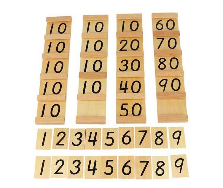 Табли на Сеген табла за смятане в кутии Монтесори пълен комплект