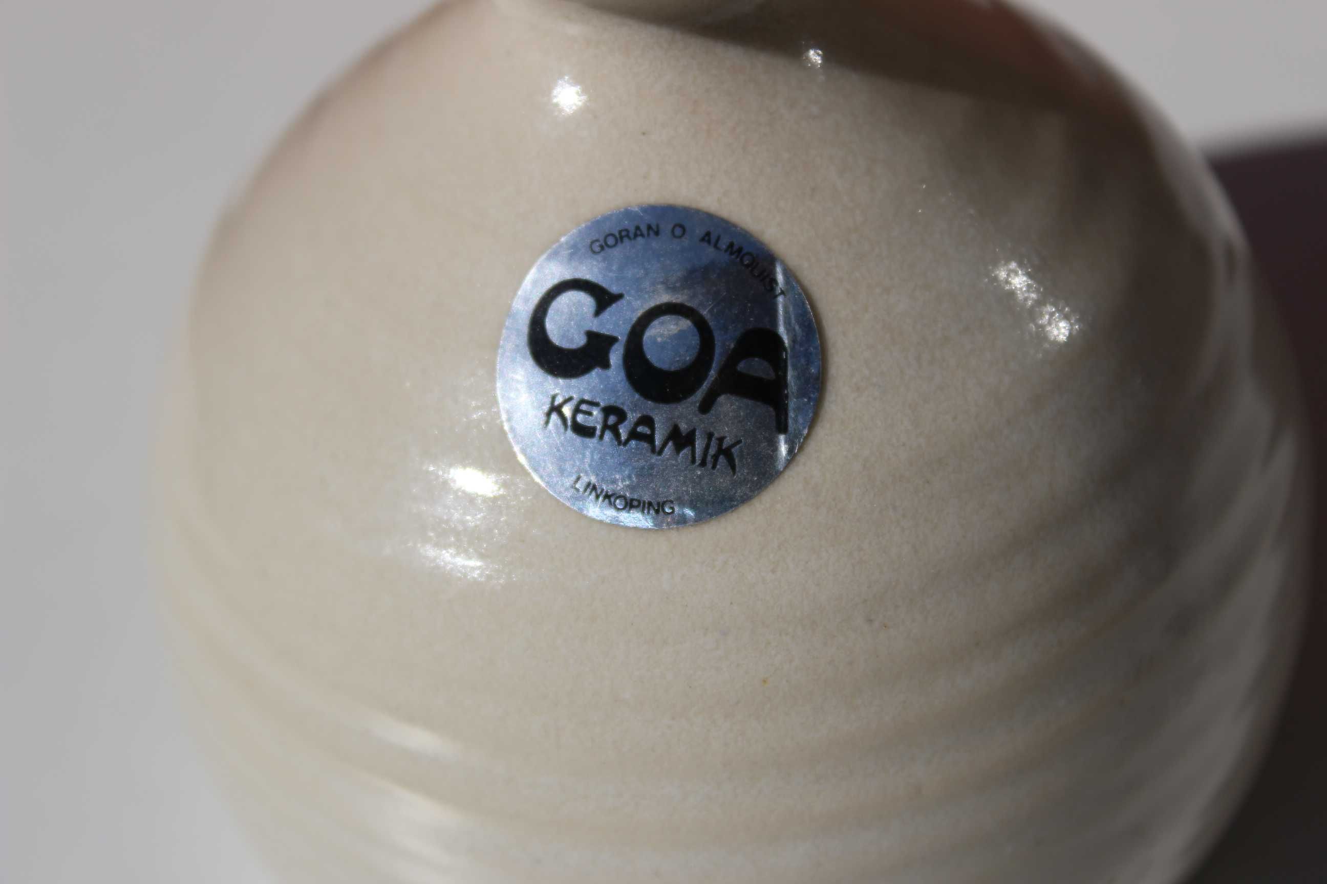 Lampa ulei ceramica, de colectie, GOA Keramik, SUEDIA