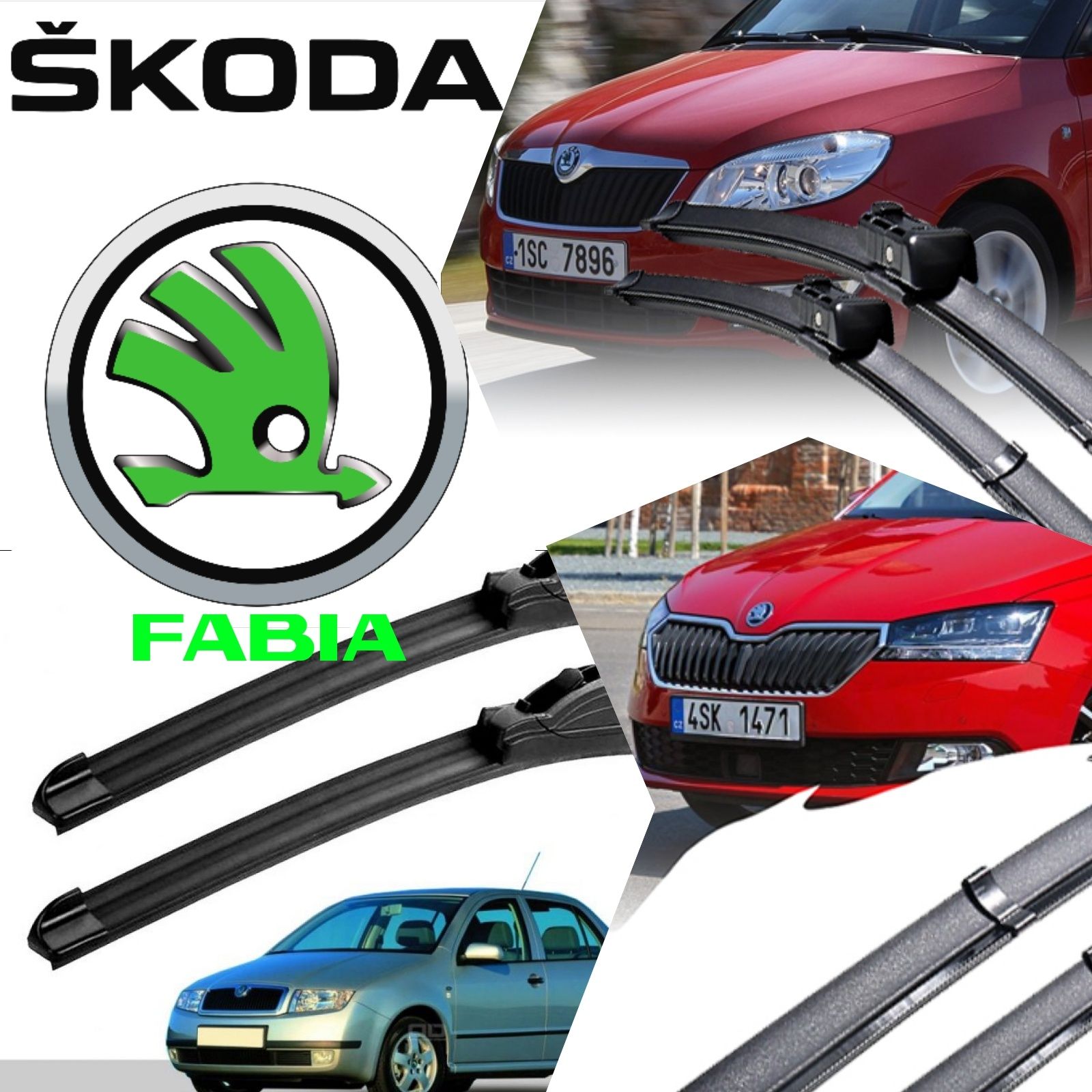 Чистачки за Шкода Skoda FABIA 6Y, 5J, NJ 3, перо за предна чистачка