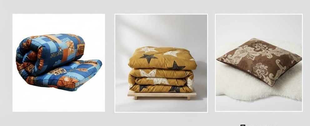 Матрас Алматы (рабочие комплекты:матрас одеяло подушка для строителей)