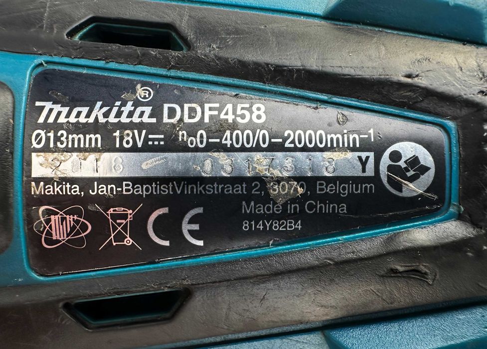 Makita DDF458 - Мощен акумулаторен винтоверт 18V 91Nm