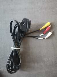 Cablu Euro scart la RCA audio video / SVHS, adaptor euro la RCA