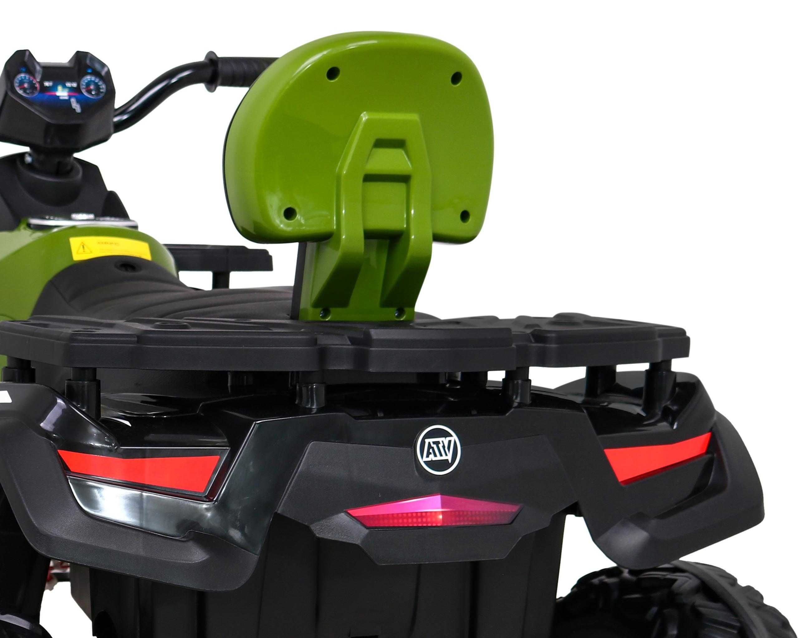 ATV electric pt copii Autokids 24V 4x4 cu cupa 3-10 ani (S615) Verde