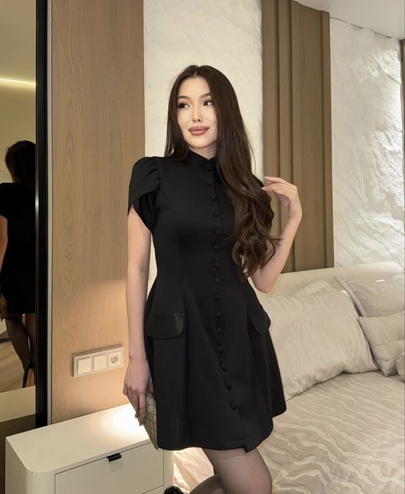 Платье мини чёрный