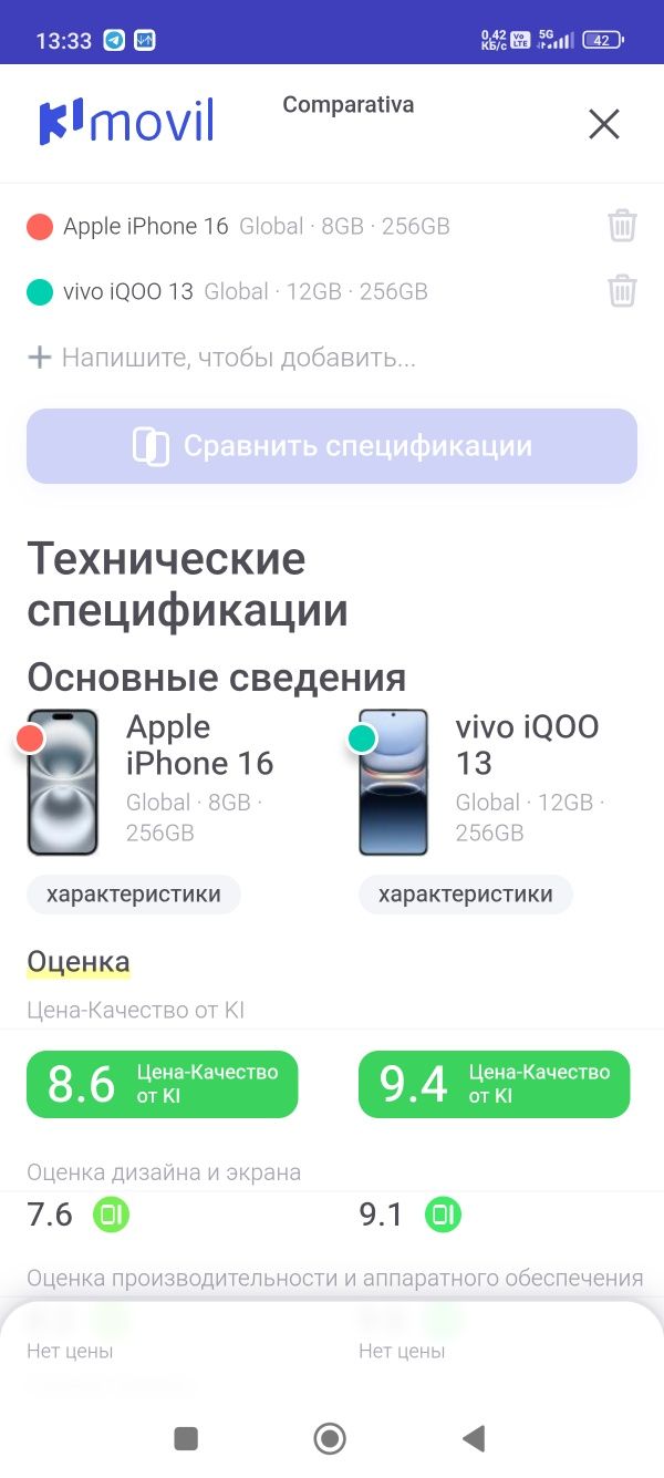 Vivo iQOO 13 16/256 Упаковка новый