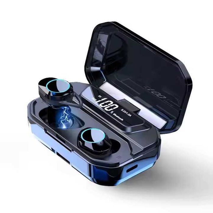Casti Wireless G02 Bluetooth  Microfon IPX7 Powerbank 3300mAh