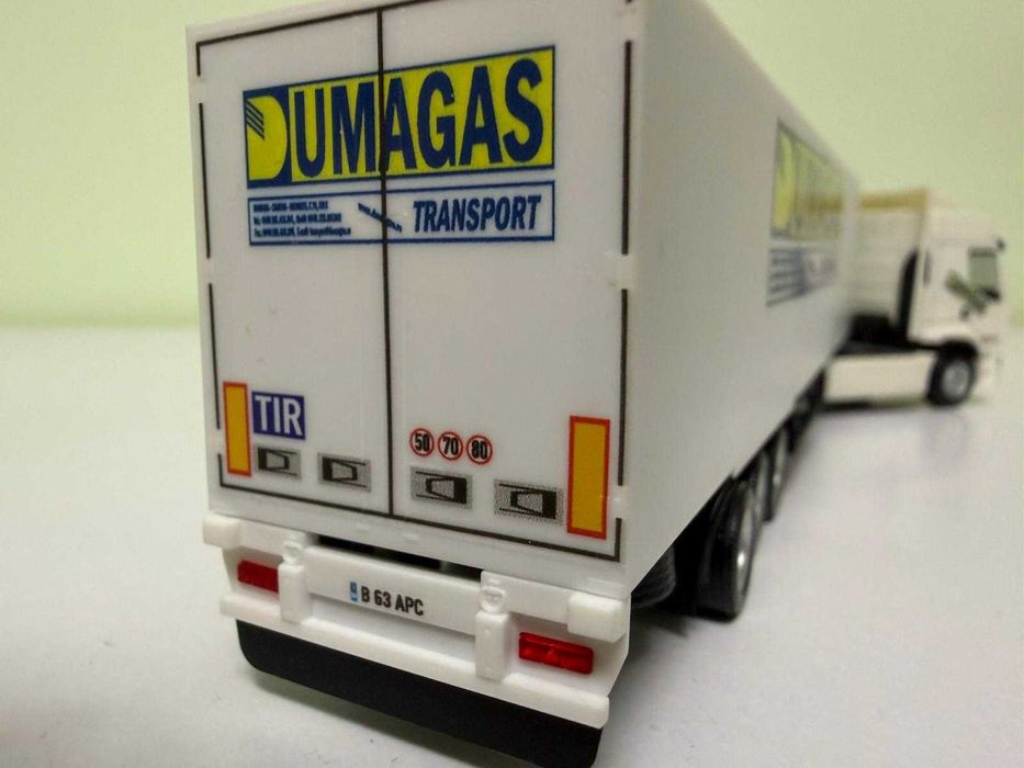 macheta scara 1:87, camion TIR Renault Premium Dumagas Herpa