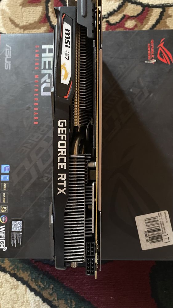Sotiladi asus rog strix z790-e gaming  + i5 14600k + rtx2070