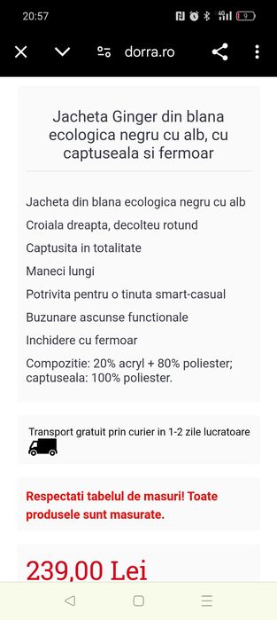 Blana artificiala mărimea 42