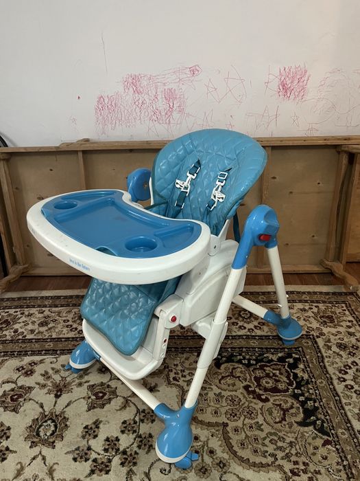 Детский стульчик для кормление с роликом 3 в 1