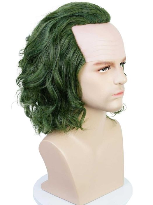 Тъмно зелена аниме перука Жокера Joker