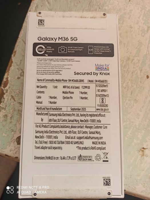 Samsung M 36 5G kafolati bilan