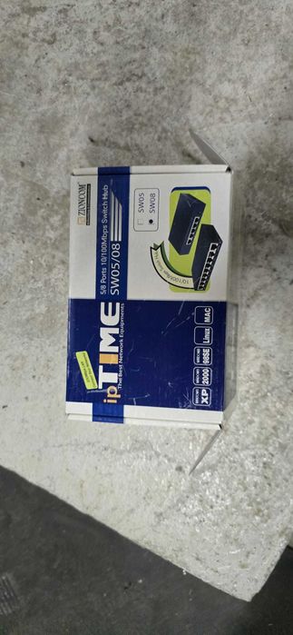 Switch rețea ipTIME SW08 – nefolosit, 8 porturi 10/100 Mbps