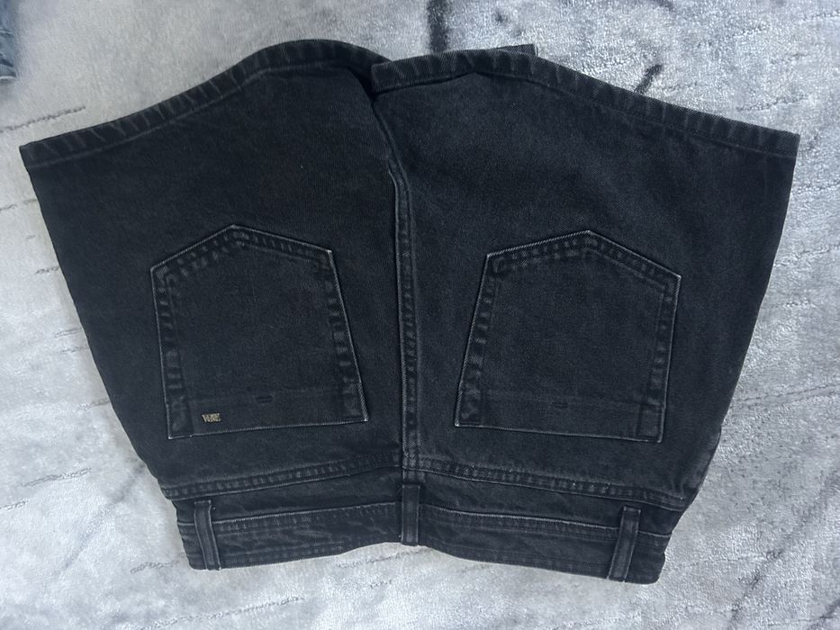 Пола панталон дънкови къси Зара