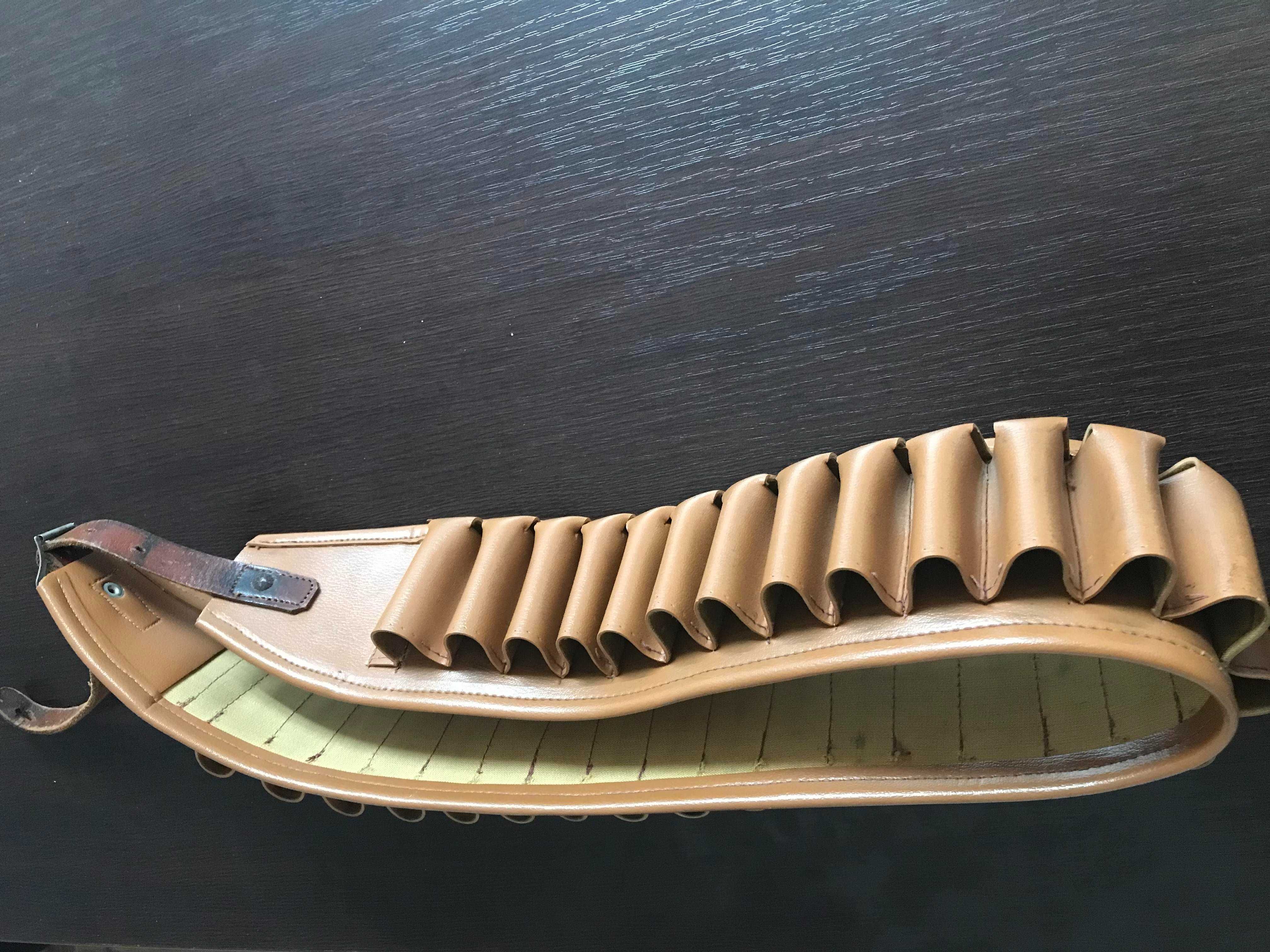 Cartusiera piele, 30 posturi, cal 12/16, marimea XL