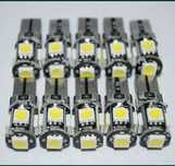 Becuri Led Smd T10 T5 alb rece interior/numar/pozitie 12V