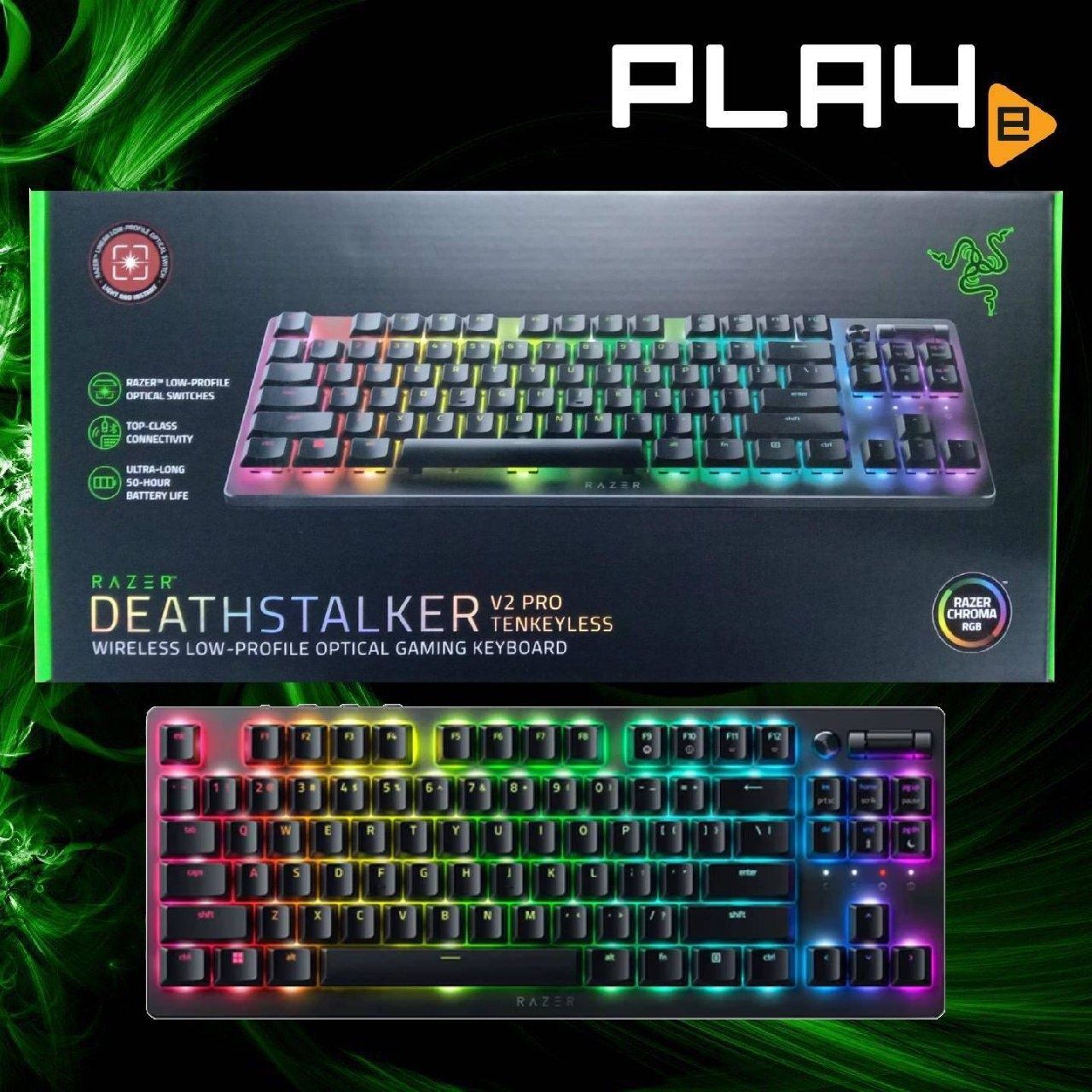 СКИДКА! RAZER DeathStalker V2 PRO TKL Механическая Клавиатура