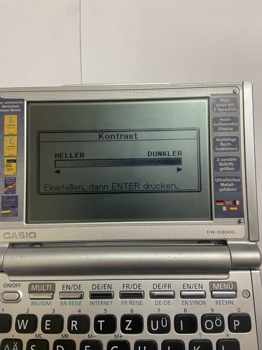 Traducator Casio Casio EW G2200 Translator , dictionar German Englez