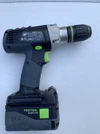 Festool PDC 18/4/винтоверт/+бат 5ah.,  бърза смяна на патронника