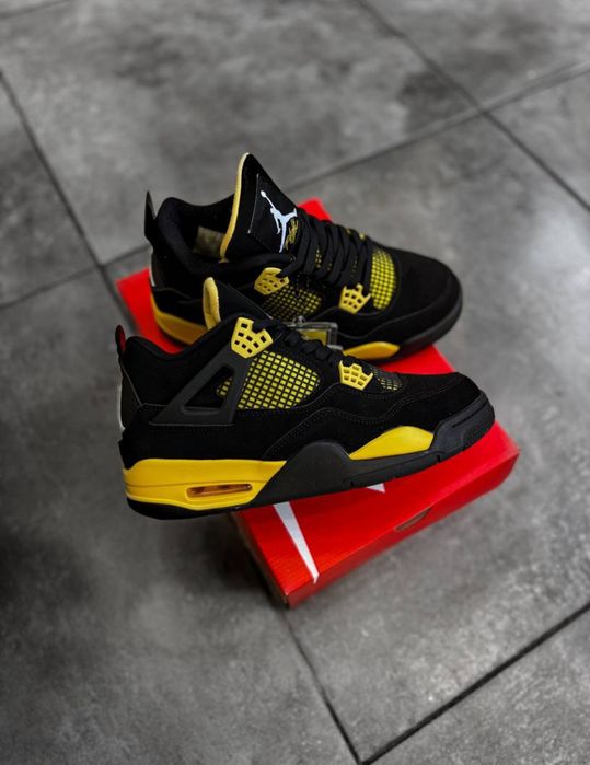 Air Jordan 4 Retro “Black/Yellow” маратонки 41-46 номер