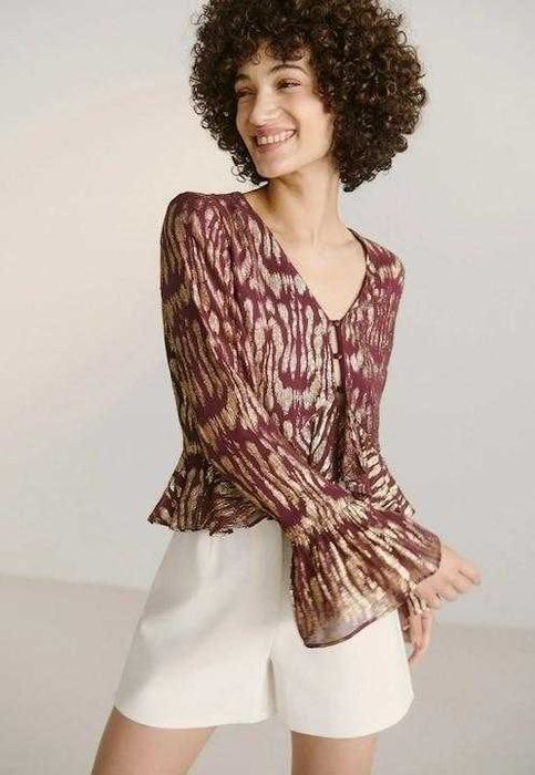 Guido Maria Kretschmer - блуза с метална нишка, размер 38 EU