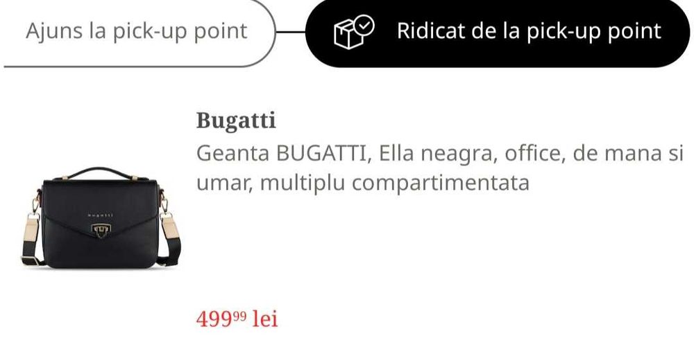 Vand geanta Bugatti noua
