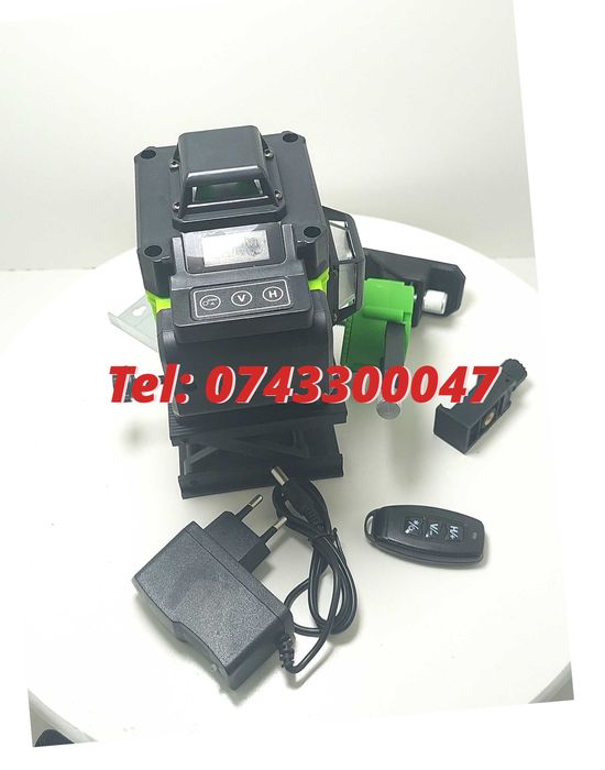 Promotie  Nivela Laser Verde  4d 16 Linii 30m Cu Detector Miez Germa