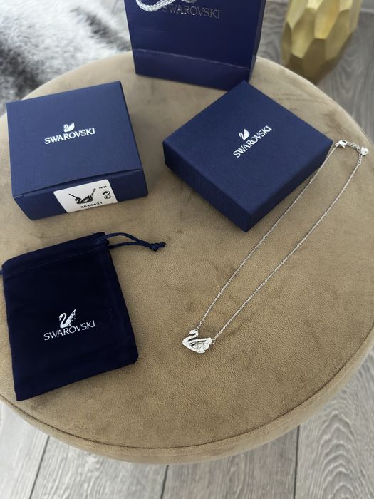 Lant Colier Lantisor Swarovski Dancing Swan silver