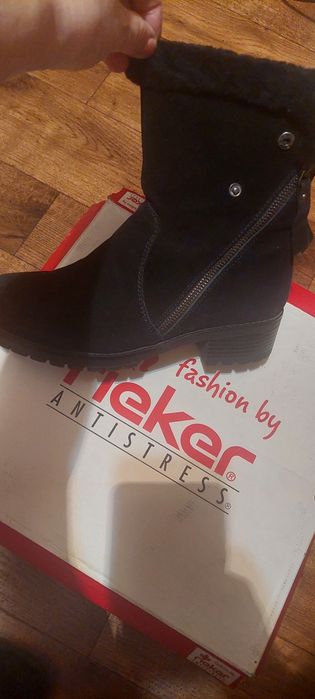 Полусапожки Riker , замша , 40й размер